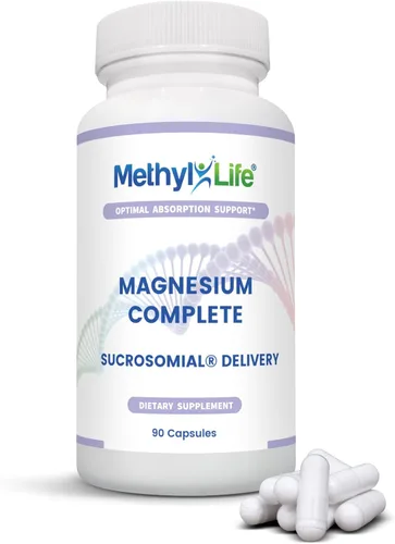 Methyl-Life® Superior Sucrosomial® Magnesium - Alta absorción y suave para el estómago - Sin OMG, sin gluten, vegano | 90 cápsulas (suministro para