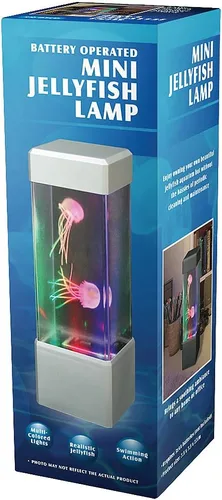 Miniatura 2 de WARM FUZZY Juguetes (1) Lámpara de medusa, funciona con pilas y USB que cambia de color, lámpara de lava para energía positiva, decoración perfecta