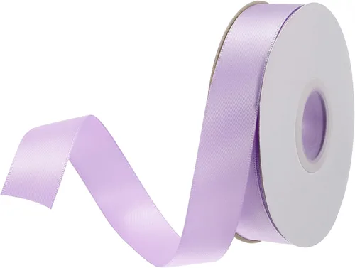 Miniatura 272 de MECCANIXITY Cinta de satén de 3/8 pulgadas de 50 yardas, de grogrén, de seda sólida, fina para ramo de boda, para regalo del día de San Valentín