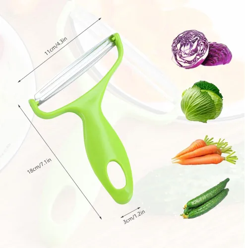 Miniatura 3 de Pelador de verduras de acero inoxidable, nuevas herramientas de cocina 2024, pelador de boca ancha para verduras y frutas, pelador multifuncional