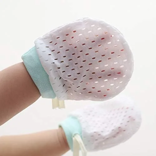 Miniatura 5 de Lindos guantes de algodón para niños y niñas, guantes ajustables con cordón ajustable para bebés
