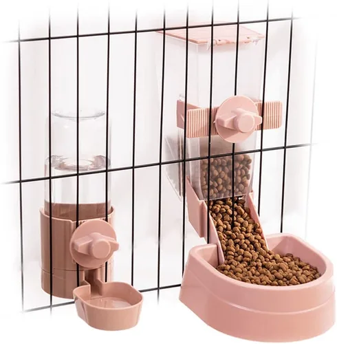 Miniatura 12 de Comedero de agua para conejos, sin fugas, 17 onzas, sin goteo, para conejillo de indias, hámster, chinchilla, hurón, animal pequeño Azul