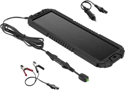 Miniatura 3 de Sunway Solar Panel de batería de coche, cargador y mantenedor de 5 W 12 V, kit de cargador de energía solar, portátil, impermeable