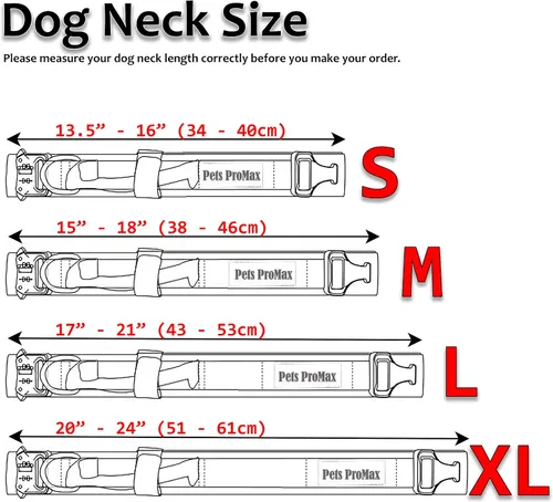 Miniatura 4 de Collar táctico para perro [collar de perro de caza K9 de calidad militar], collar táctico resistente con hebilla de metal y asa de control
