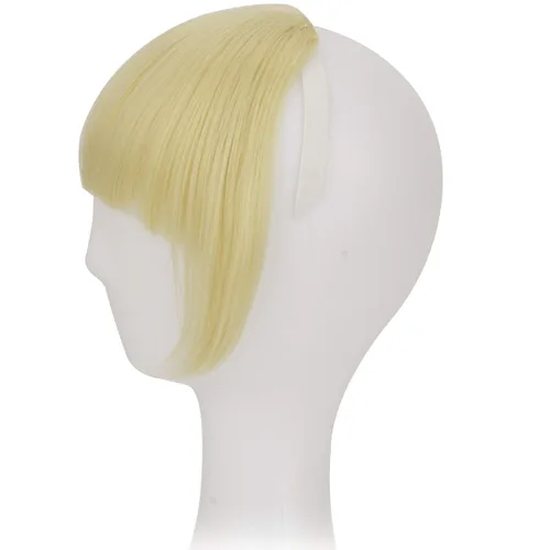 Miniatura 6 de Extensiones de cabello humano con clip, con flequillo y patillas, una pieza, clip frontal