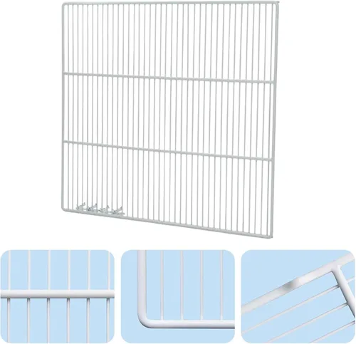 Miniatura 2 de Juego de 2 estantes comerciales de repuesto para congelador y refrigerador (21 x 20.5 pulgadas), estante de metal ajustable de alambre de acero