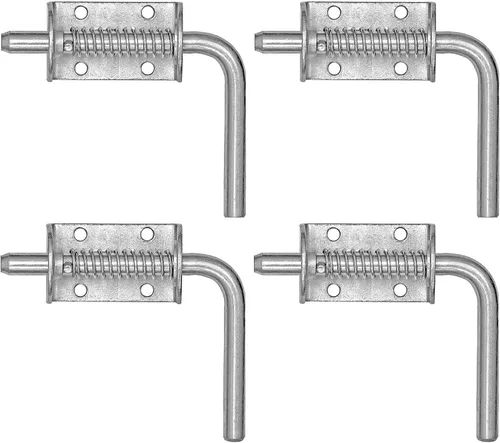 Miniatura 4 de Buyers Products B2595SH - Conjunto de pestillo de resorte con mango de 2-3/8 pulgadas, pasador de pestillo con resorte de 1/2 pulgadas sin