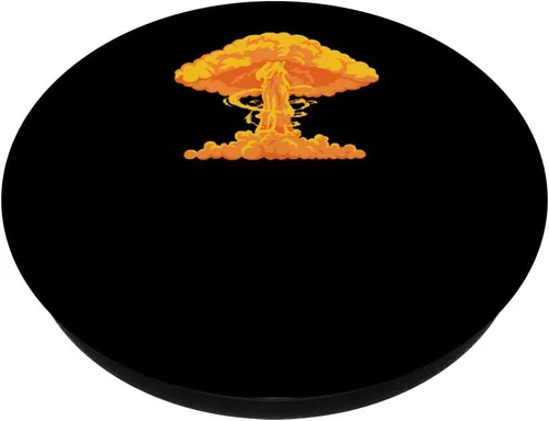 Miniatura 2 de NUCLEAR BOMB EXPLOSION - War - Army - warfare PopSockets - Soporte para teléfonos y tabletas, Negro