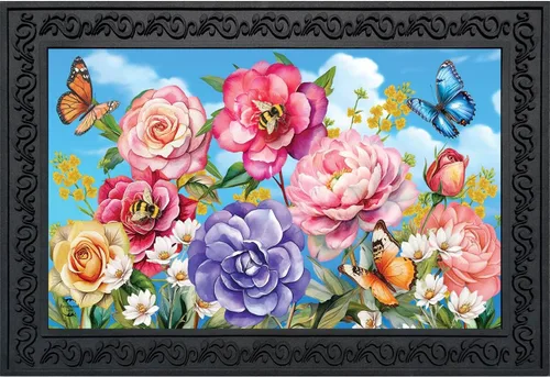 Miniatura 10 de Briarwood Lane Felpudo de primavera con mariposas a cuadros
