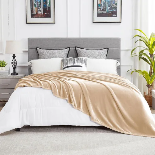 Miniatura 12 de Dreamnine Manta extrasuave, vellón de felpa, silla, sofá, 50 x 60 pulgadas, franela de terciopelo, ligera, mullida, microfelpa, decorativa, cálida