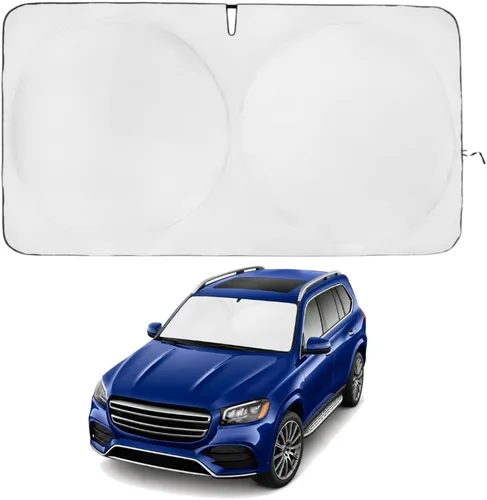 Miniatura 213 de Kinder Fluff Parasol para parabrisas Protección solar reflectante patentada para automóvil, certificado 99% de bloqueo UVR, interior fresco