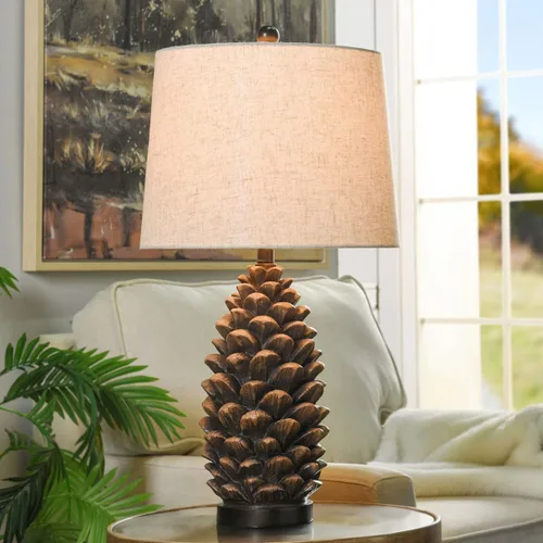 Miniatura 26 de Black Forest Decor Lámpara de elevación con asta de venado de cabaña - Lámpara rústica de cabaña con globo de vidrio sembrado