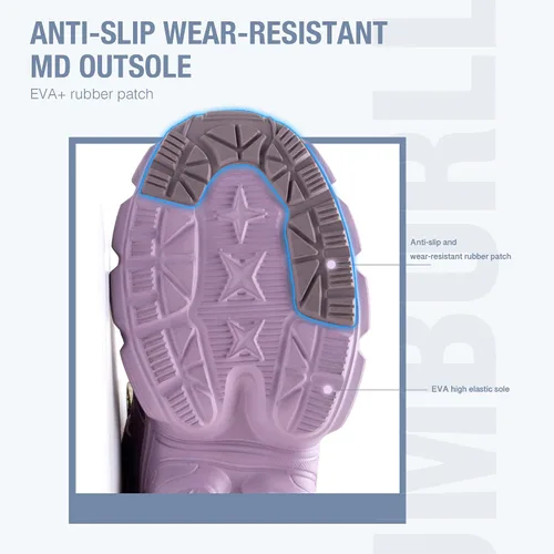 Miniatura 6 de Zapatos de seguridad para mujer y hombre, con puntera de acero, ligeros, transpirables, morados, negros, zapatos de trabajo, zapatos industriales