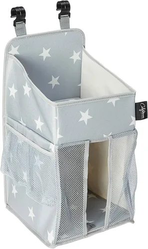 Miniatura 2 de Organizador de pañales con patrón de cheurón y organizador de guardería para bebés recién nacidos, colgar en la cuna, la cama del bebé. Cambiador