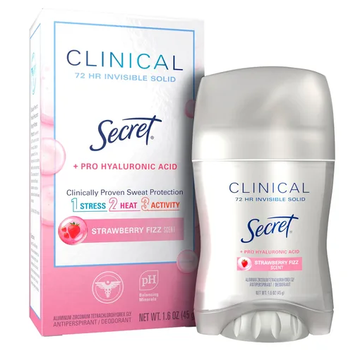 Miniatura 16 de Secret Clinical Strength Antiperspirant Deodorant para mujeres, 3X Protección contra el estrés, 72 horas de protección contra el sudor y el olor