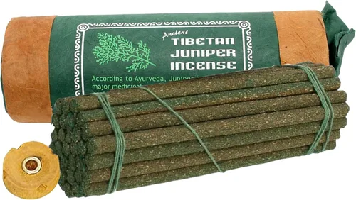Incienso de enebro tibetano antiguo para meditación, yoga, oración, medicina aromática, alivio del estrés, calma, paquete de 1, 30 varillas con