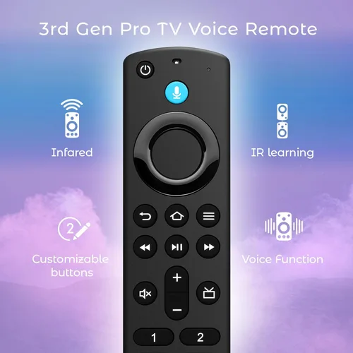 Miniatura 7 de Reemplazo de control remoto de TV compatible con Insignia Fire Series, Pioneer, Cube, Smart TV, para FireStick