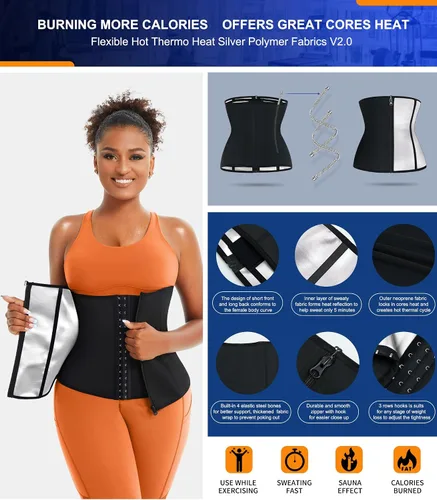 Miniatura 2 de TrainingGirl Entrenador de cintura para mujer, corsé reductor de cintura para el vientre inferior, corsé envolvente para entrenamiento, banda