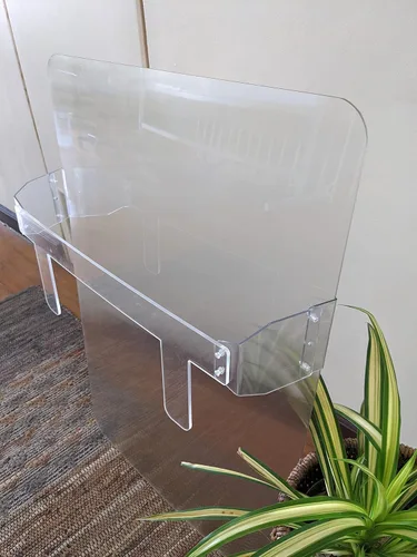 Miniatura 7 de Escudo de Invisibilidad - 36"x24", Lámina Protectora Lenticular con Asas de Acrílico Transparente para Bromas, Ciencia, Magia, Ilusión, Esconderse