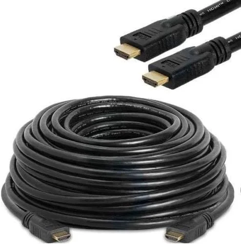 Cable HDMI trenzado - Listo para HDMI HD - Alta velocidad - Conectores chapados en oro - Canal de retorno Ethernet/Audio - Video 1080p, 3D - PS3 PS4