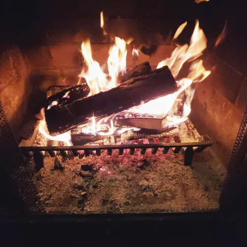 Miniatura 7 de Rejilla de chimenea de 17 pulgadas, resistente, rejilla de fuego de hierro fundido, 17 pulgadas de ancho x 11.5 pulgadas de profundidad x 7 pulgadas