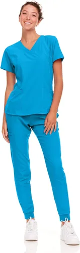 Miniatura 19 de Natural Uniforms Conjunto de ropa quirúrgica elástica para mujer con tallas regulares y pequeñas