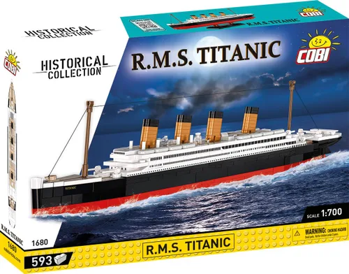 Miniatura 6 de COBI Historical Collection R.M.S. Titanic - Juego de construcción a escala 1:700, 593 piezas