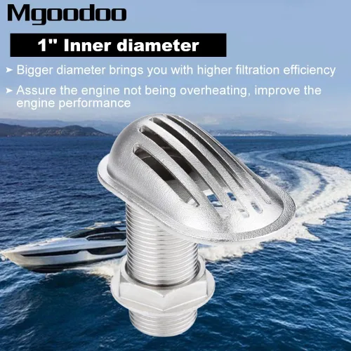 Miniatura 7 de 1 colador de entrada de barco marino de acero inoxidable 316 a través del casco de entrada de 1 pulgada