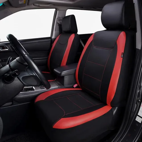 Miniatura 2 de Fundas para asientos de coche Flying Banner, protectoras, impermeables, de cuero sintético con fibra de carbono para asientos delanteros y traseros