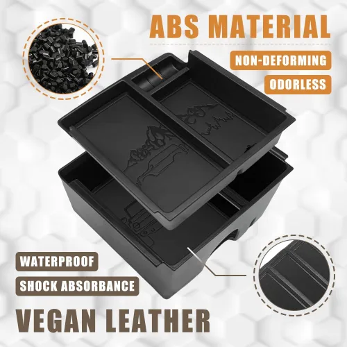 Miniatura 5 de TripleAliners Organizador de consola central Compatible con Ford Bronco 2021-2024 (No para Sport) Accesorios Bronco Caja de almacenamiento