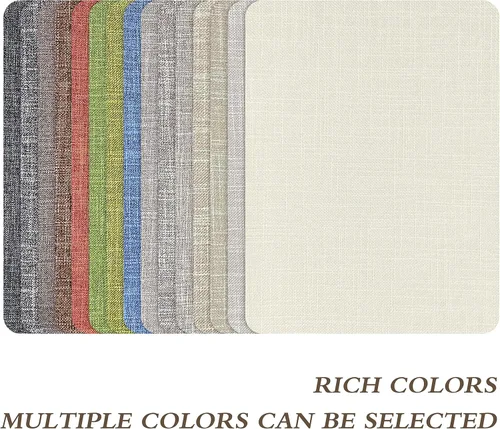 Miniatura 3 de Parches de reparación de lino fino, parches de tela de lino autoadhesivos, tamaño extra de 8 x 11 pulgadas, multicolor, se pueden utilizar para Gris