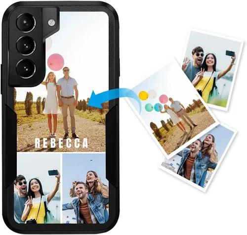 Miniatura 64 de Funda protectora personalizada para Samsung Galaxy S22 Ultra 5G (versión 2022), funda protectora de doble capa resistente con múltiples fotos, a