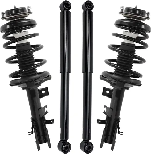 Miniatura 112 de Detroit Axle - Puntales y Amortiguadores para Chevy Traverse Buick Enclave GMC Acadia Saturn Outlook 2007-2012, 2 puntales delanteros con resorte