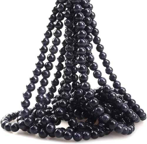 Miniatura 15 de Cuentas sueltas redondas de piedra natural de amatista de 8mm, cuentas para hacer joyas y manualidades DIY, 1 cordón de 15 pulgadas, aproximadamente