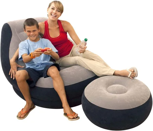 Miniatura 8 de Intex Juego de sofá seccional neutro para sala de estar y sala de estar inflable