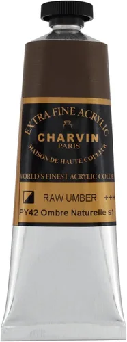 Miniatura 188 de Charvin Pintura acrílica profesional extrafina – verde absenta, tubo de 2.1 fl oz, pigmentos de triple fresado, resistente a la luz, pinturas