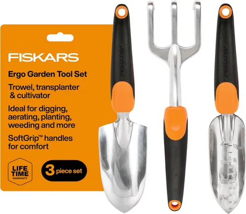 Miniatura 9 de Fiskars Ergo Cultivador para Cavar, Airear el Suelo y Deshierbar, Herramienta de Jardín de Alta Resistencia con Agujero para Colgar