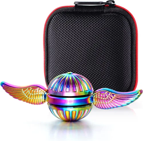 Bola de orbe de metal Fidget Spinner Anti-Ansiedad Alivio del estrés Enfoque Meditación Romper malos hábitos TDAH EDC Finger Spinning Juguetes Arcoír
