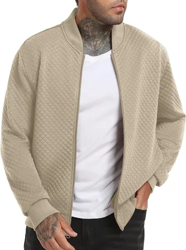 Miniatura 4 de Sudadera acolchada para hombre 2025, casual, elegante, chaqueta bomber versátil S-2XL