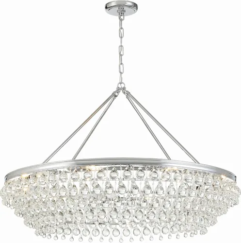 Miniatura 12 de Crystorama Calypso - Lámpara de araña dorada vibrante con forma de lágrima de cristal de 25 pulgadas