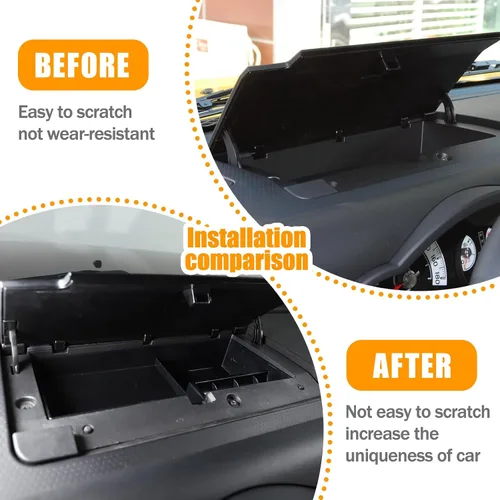 Miniatura 2 de Bandeja de almacenamiento para salpicadero, caja de almacenamiento compatible con Toyota FJ Cruiser 2007-2021, organizador de consola central