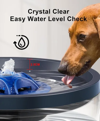 Miniatura 4 de Fuente de agua para perros de 4 litros/135 onzas para perros grandes y múltiples mascotas - Bomba ultrasilenciosa, 3 filtros, dispensador automático