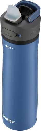 Miniatura 34 de Contigo Ashland 2.0 - Botella de agua a prueba de fugas con bloqueo de tapa y popote inclinado, apta para lavavajillas, tapa intercambiable, 24 Azul
