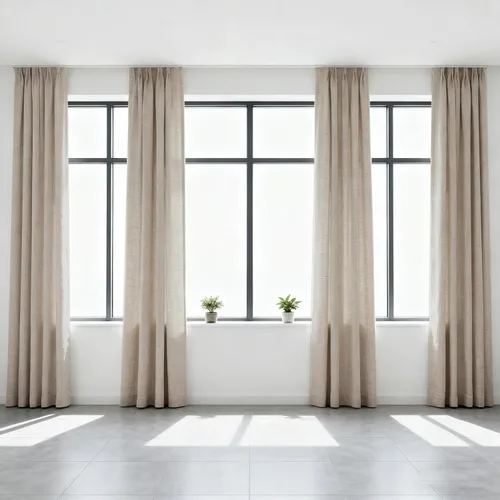Miniatura 23 de Cortinas semitraslúcidas de lino neutro de 84 pulgadas de largo, cortinas y cortinas de lino beige crema que filtran la luz, tratamientos modernos
