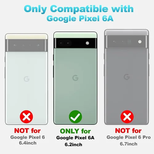 Miniatura 2 de LeYi Funda para Google Pixel 6A, Funda para Google Pixel 6A [6.1"] con Paquete de 2 Protectores de Pantalla de Vidrio Templado, Funda de Silicona