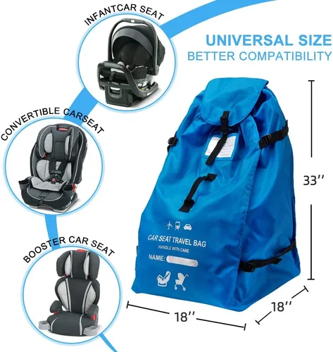 Miniatura 3 de Clearworld Bolsa de viaje para asiento de automóvil para viajes aéreos, bolsa duradera para control de puerta para el aeropuerto, bolsa