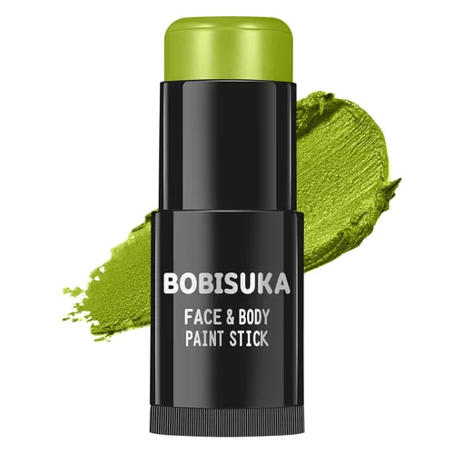 Miniatura 14 de BOBISUKA Palo de pintura facial dorada, impermeable, metálico, dorado, de cuerpo completo, kit de pintura mezclable para Halloween, maquillaje SFX