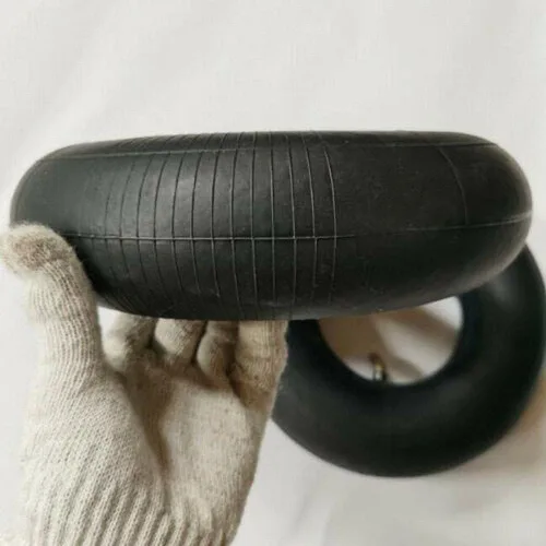 Miniatura 4 de AcbbMNS 2 ruedas de repuesto de tubo interior de 4.10/3.50-4 pulgadas con vástago de válvula doblado TR87 para camiones de mano, carros