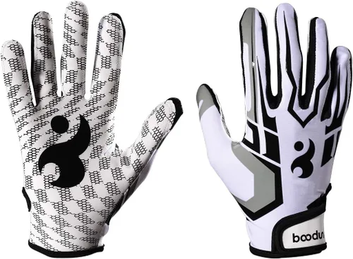 Guantes deportivos de bateo de béisbol/sóftbol súper agarre para adultos y jóvenes Blanco