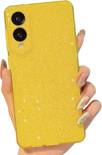 Miniatura 127 de MINSCOSE Compatible con Samsung Galaxy S22 Plus Case, Bonito Color Neón Brillante, con Purpurina Brillante Delgada Resistente a Golpes de Silicona